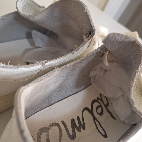 Anthropologie SE Poppy pebbled leather sneeker SZ 9.5 - Picture 6 of 9